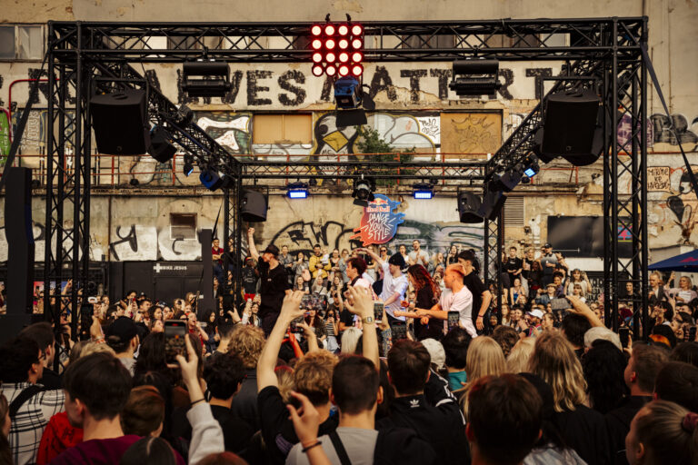Participants perform during Red Bull Dance Your Style in Prague, Czech Republic on June 17, 2023.