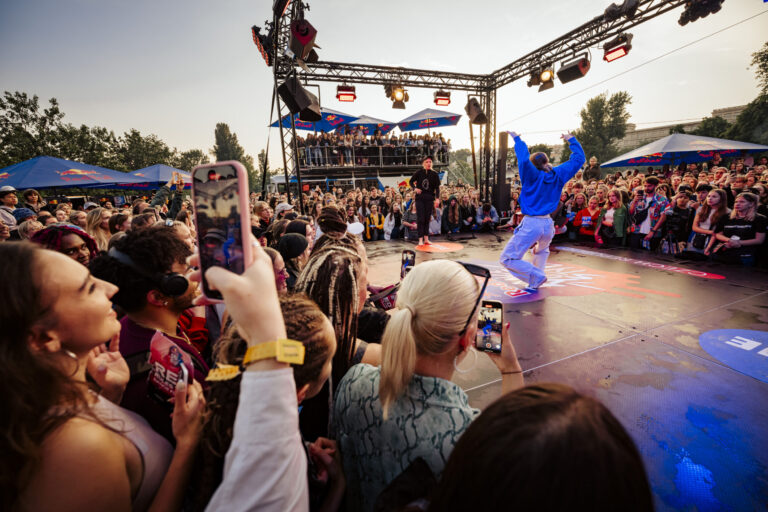 Participants perform during Red Bull Dance Your Style in Prague, Czech Republic on June 17, 2023.