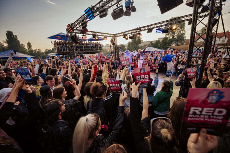 Participants perform during Red Bull Dance Your Style in Prague, Czech Republic on June 17, 2023.